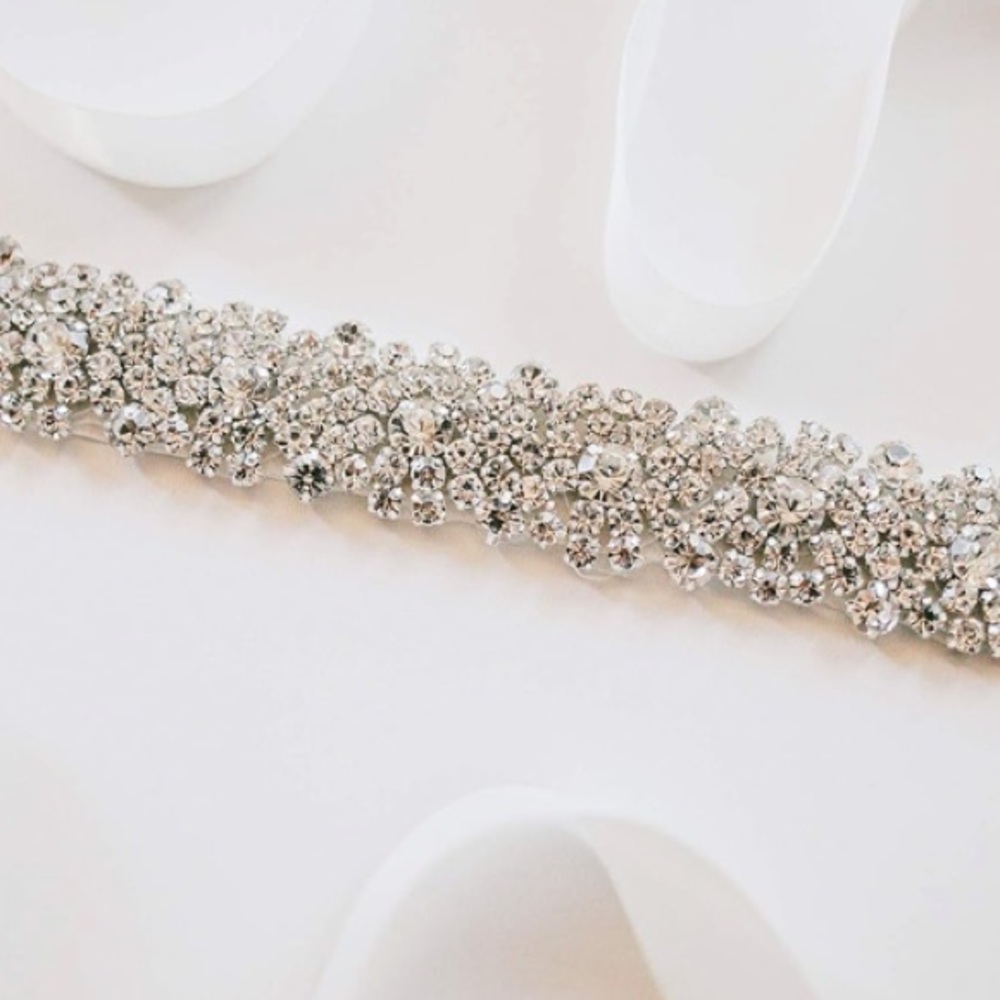 NWOT off white Beaded dress Belt - Picture 4 of 9